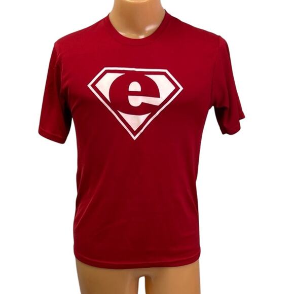 Augusta Sportswear Mens Medium 100% Polyester Moisture Mgmt SuperMan E Tee Shirt - Picture 1 of 4